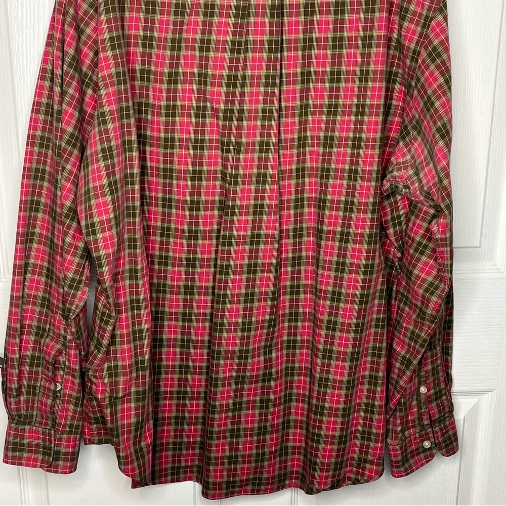 Polo Ralph Lauren Sz XL Plaid Check Classic Fit Button Down Shirt Long Sleeve